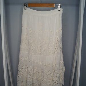 Free People Wilder Tiered Midi Skirt Sz 4